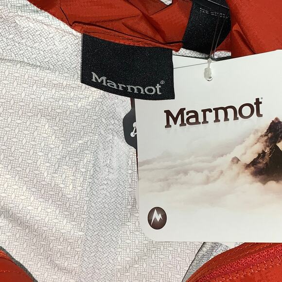 NWT Marmot PreCip Jacket Rain Waterproof Lightweight Rusted Orange Men XL - Picture 3 of 7